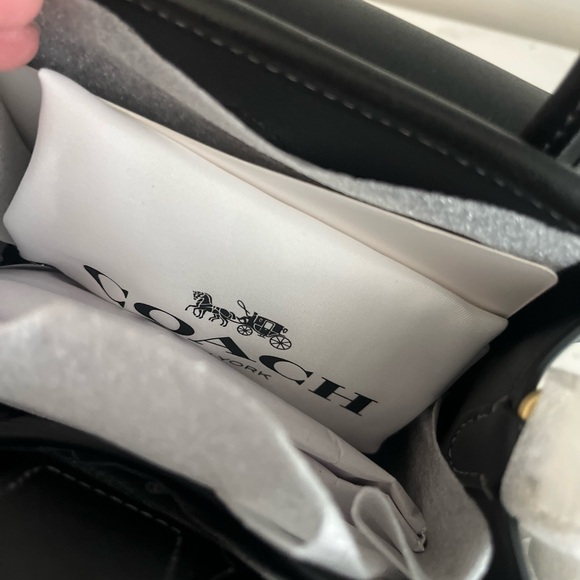 COACH The Safari Bag 
Black Mini Bag with Gold Clasp - Picture 7 of 8